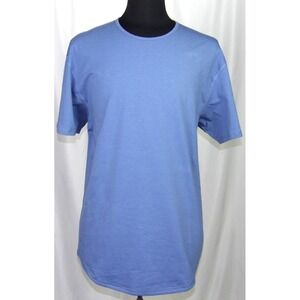 BYLT Drop Cut S/S LUX Blue Curved Hem Stretch T-Shirt Men's XL